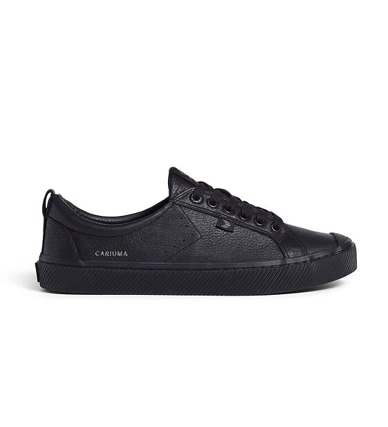 Pánské volnočasové boty Cariuma OCA Low All Black Premium Leather Sneaker