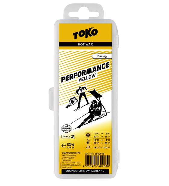 Glide wax Toko Performance yellow 120g