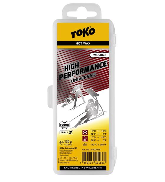 Glide wax Toko High Performance Universal 120g