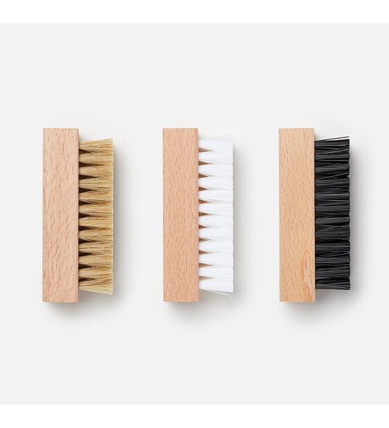 Kartáč Reshoevn8r Shoe Care 3 Brush Set + Bowl Combo