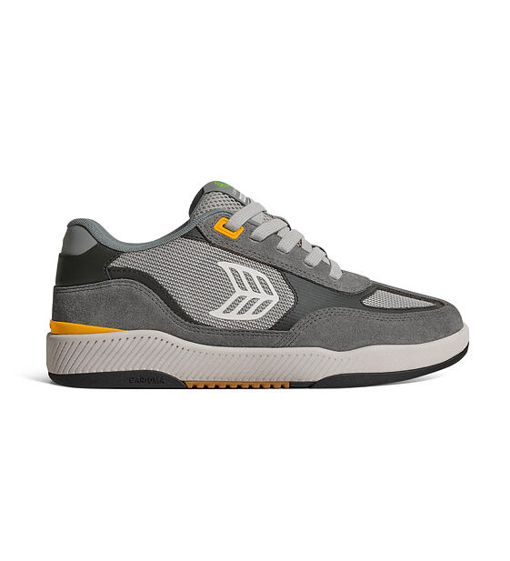 Mens leisure shoes Cariuma C25 Skategoat PRO Suede and Mesh Charcoal Grey