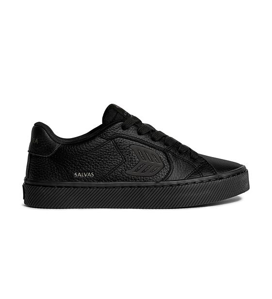 Mens leisure shoes Cariuma SALVAS All Black Premium Leather Sneaker