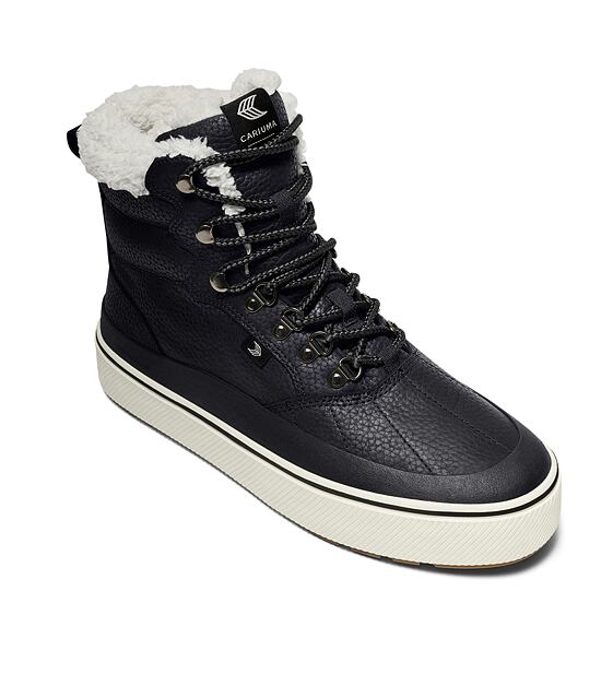 Mens leisure shoes Cariuma IBIRA Black Nubuck Boot