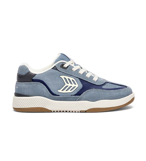 Mens leisure shoes Cariuma C25 Skategoat PRO Suede and Mesh Mirage Blue
