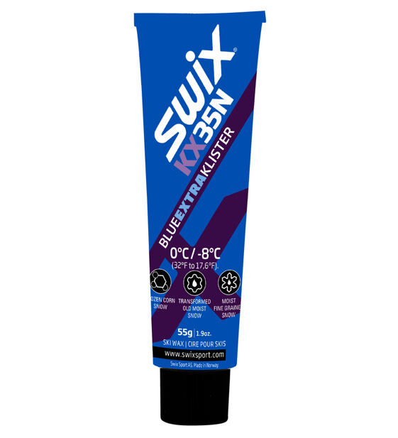 Klister Swix KX35N Blue Extra Klister -8°C to 0°C, 55g