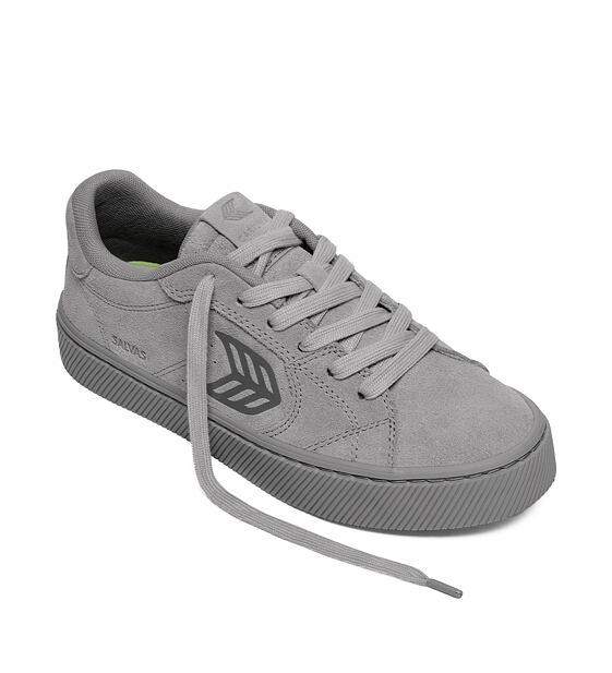 Womens leisure shoes Cariuma SALVAS Suede All Light Grey