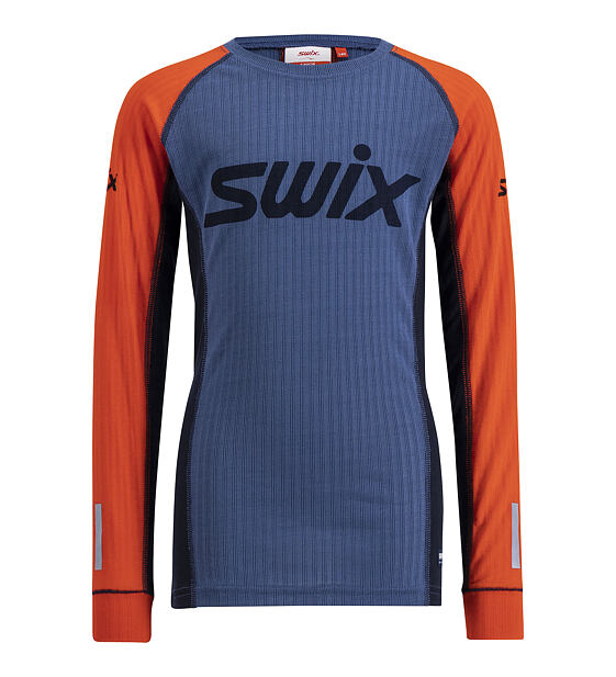 Junior functional T-shirt Swix Roadline RaceX Long Sleeve Jr