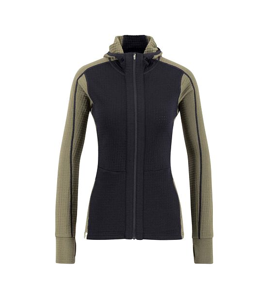 Womens merino sweatshirt Ulvang Peak Field Hooded Full Zip Midlayer