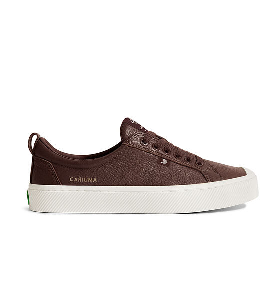 Pánské volnočasové boty Cariuma OCA Low Brown Premium Leather Sneaker