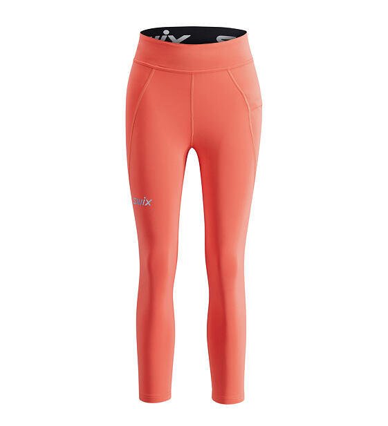 Womens Running Pants Swix Pace High Waist Cropped Tights W