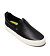 Womens leisure shoes Cariuma SLIP-ON Black Premium Leather Sneaker