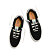 Womens leisure shoes Cariuma T20 PRO Black Suede and Mesh Ivory Logo Sneaker