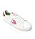 Womens leisure shoes Cariuma SALVAS White Leather Jazzy Pink Logo Sneaker