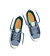 Womens leisure shoes Cariuma OCA Low Shadow Blue Canvas Mirage Blue Suede Sneaker