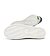 Womens leisure shoes Cariuma SALVAS White Leather Bright Navy Logo Sneaker