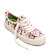 Mens leisure shoes Cariuma OCA Low Pale Lilac Parrot Print Canvas Sneaker