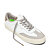 Mens leisure shoes Cariuma TOCA White Premium Leather Vintage White Suede Metallic Gold Sneaker