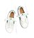 Womens leisure shoes Cariuma SALVAS White Leather Abundant Green Logo Sneaker
