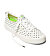 Mens leisure shoes Cariuma OCA Low White Canvas Black Polka Dots Sneaker