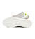 Womens leisure shoes Cariuma SALVAS White Premium Leather Ice Logo Metallic Gold Sneaker