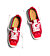 Womens leisure shoes Cariuma OCA Low Red Bandana Canvas Sneaker