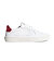 Mens leisure shoes Cariuma SALVAS White Premium Leather Ice Logo Metallic Red Sneaker