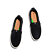 Womens leisure shoes Cariuma SLIP-ON Black Premium Leather Sneaker
