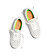 Mens leisure shoes Cariuma OCA Low White Canvas Black Polka Dots Sneaker