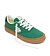 Womens leisure shoes Cariuma NAIOCA PRO Stripe Suede and Canvas Lush Green