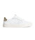 Womens leisure shoes Cariuma SALVAS White Premium Leather Ice Logo Metallic Gold Sneaker