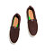 Mens leisure shoes Cariuma SLIP-ON Brown Premium Leather Sneaker