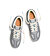 Mens leisure shoes Cariuma Skategoat C25 Onyx Grey Leather Faded Denim Logo Charcoal Grey Sneaker