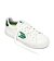 Womens leisure shoes Cariuma SALVAS White Leather Abundant Green Logo Sneaker