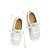 Womens leisure shoes Cariuma OCA Low Smoke White Suede Embroidered Sneaker