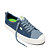 Womens leisure shoes Cariuma OCA Low Shadow Blue Canvas Mirage Blue Suede Sneaker