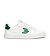 Womens leisure shoes Cariuma SALVAS White Leather Abundant Green Logo Sneaker